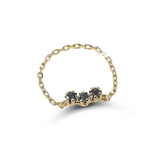Anello Zaffiri Stella