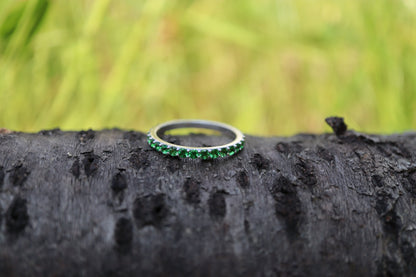 Girodito Oro Bianco e Pietre Preziose