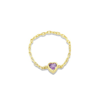 Anello Zaffiro Cuore