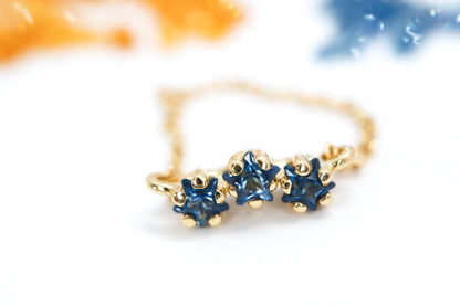 Anello Zaffiri Stella